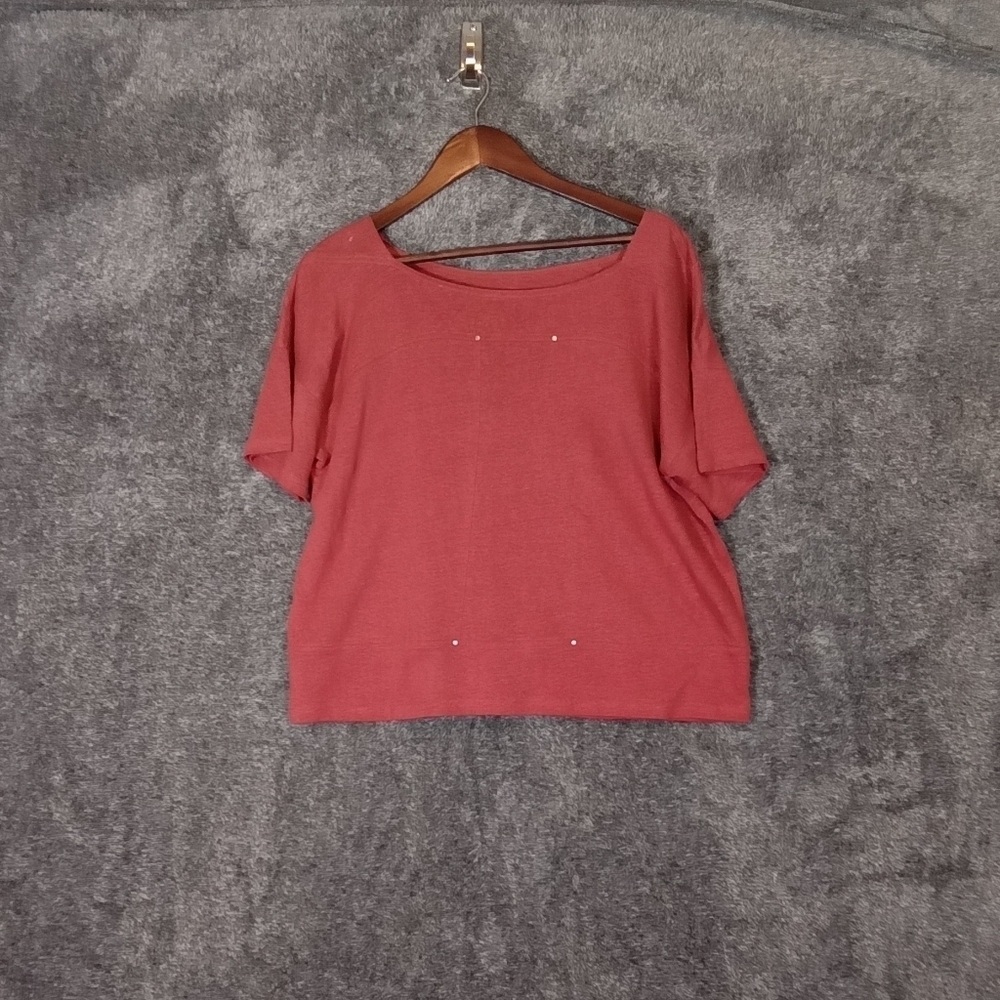Eileen Fisher boxy short sleeve linen women's small